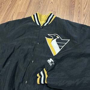 Pittsburgh Penguins 90's Starter Bomber Jacket Vintage NHL Hockey Men's XL
